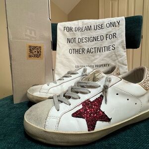 Golden Goose Superstar 37 6.5 / 7 Red White